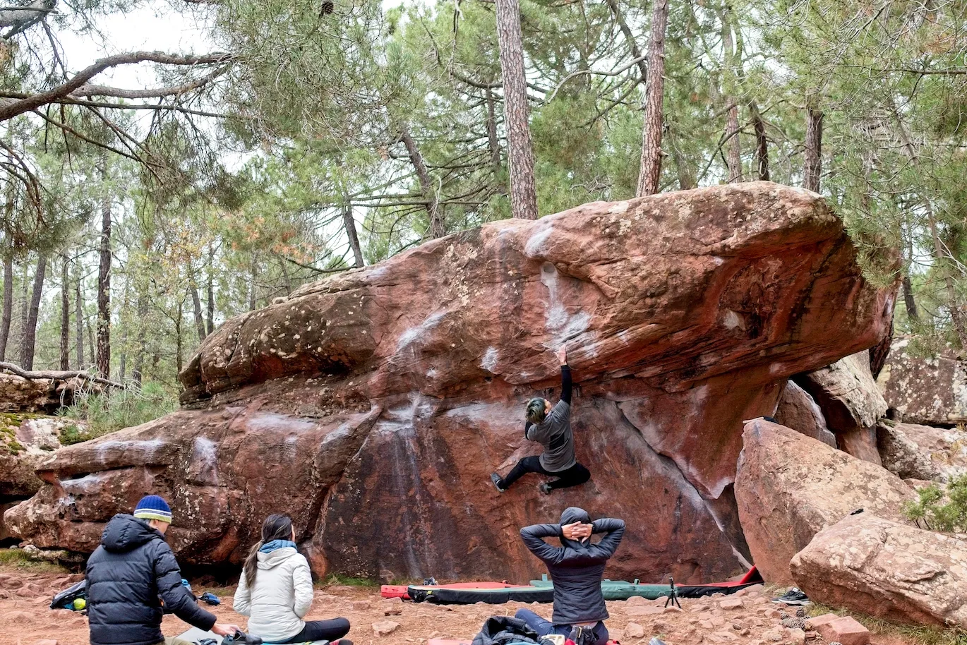 Beautiful sandstone blocs of Albarracin