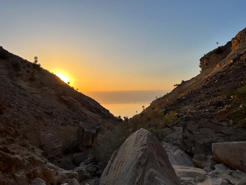 Himara Falls overlooking the Dead Sea