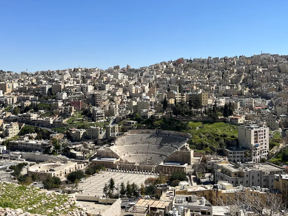View of The Roman Theater from The Citadel