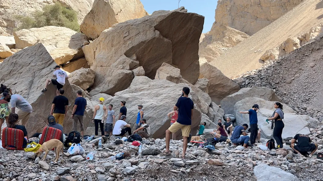 Introduction to bouldering in the UAE through the festival