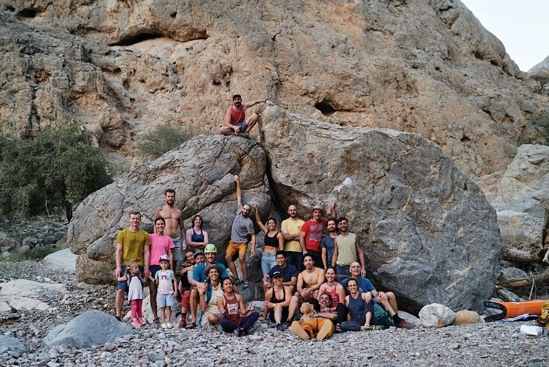 End of day 1 for UAE bouldering festival 2023