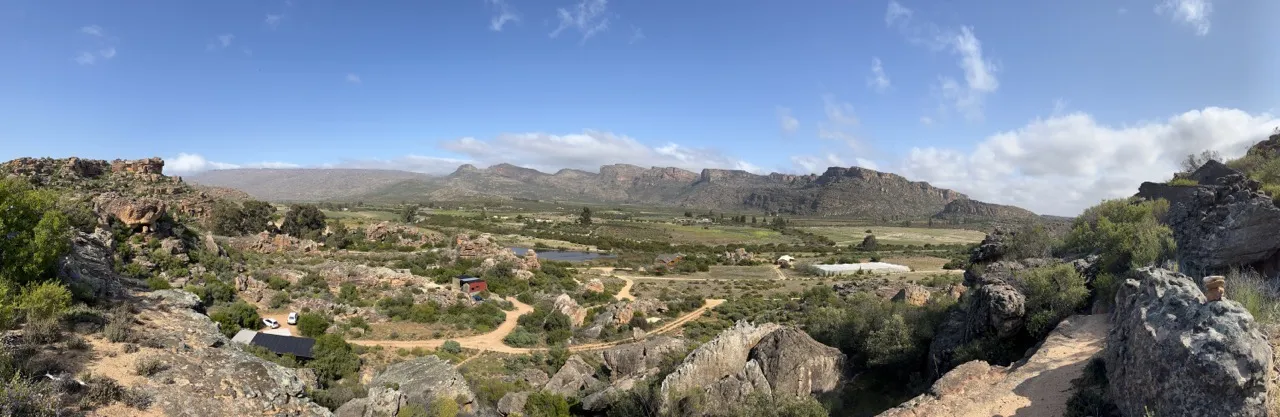 The view from Campground sector in Rocklands South Africa
