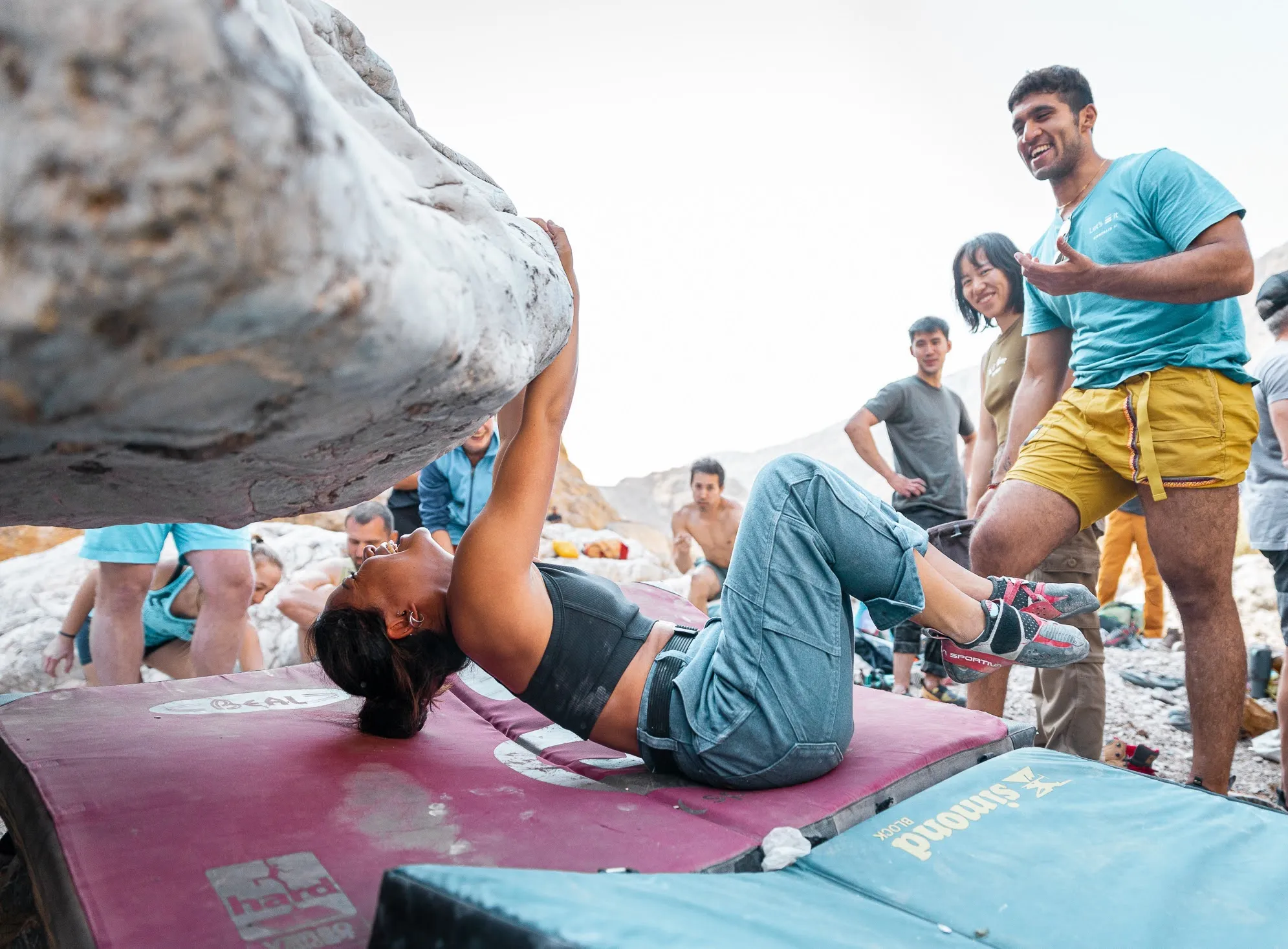 Luya on Snout V4 (6B+); Photo by Magda