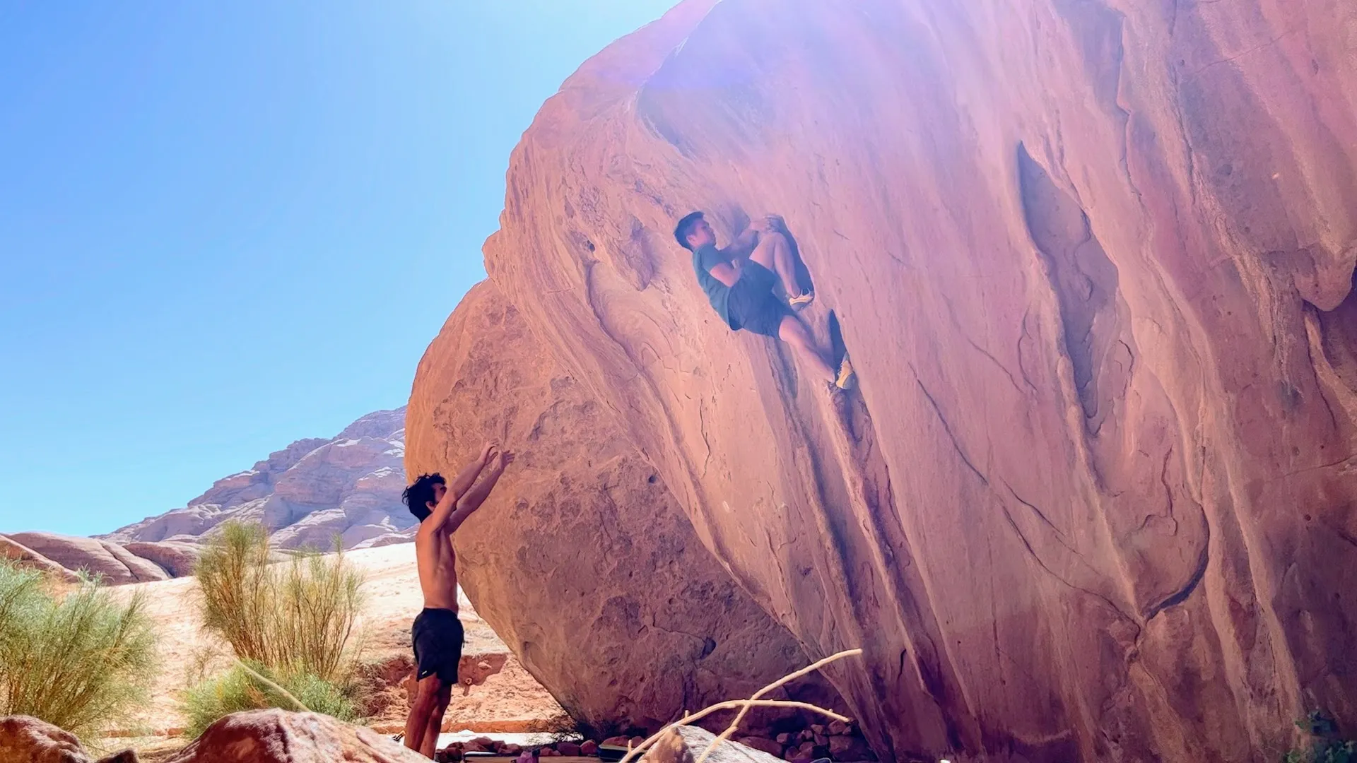 Cool tufa route at Burrah Canyon